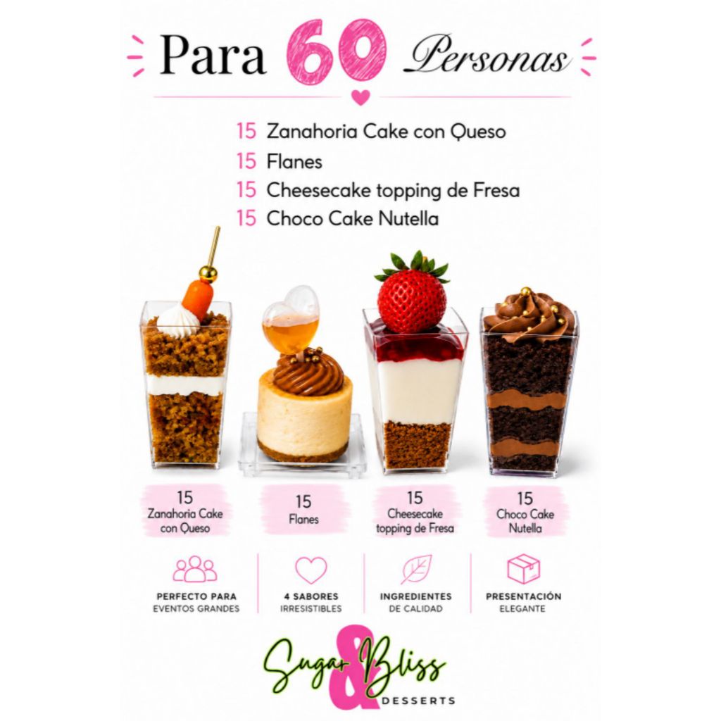 Mesa de Postres para 60 Personas