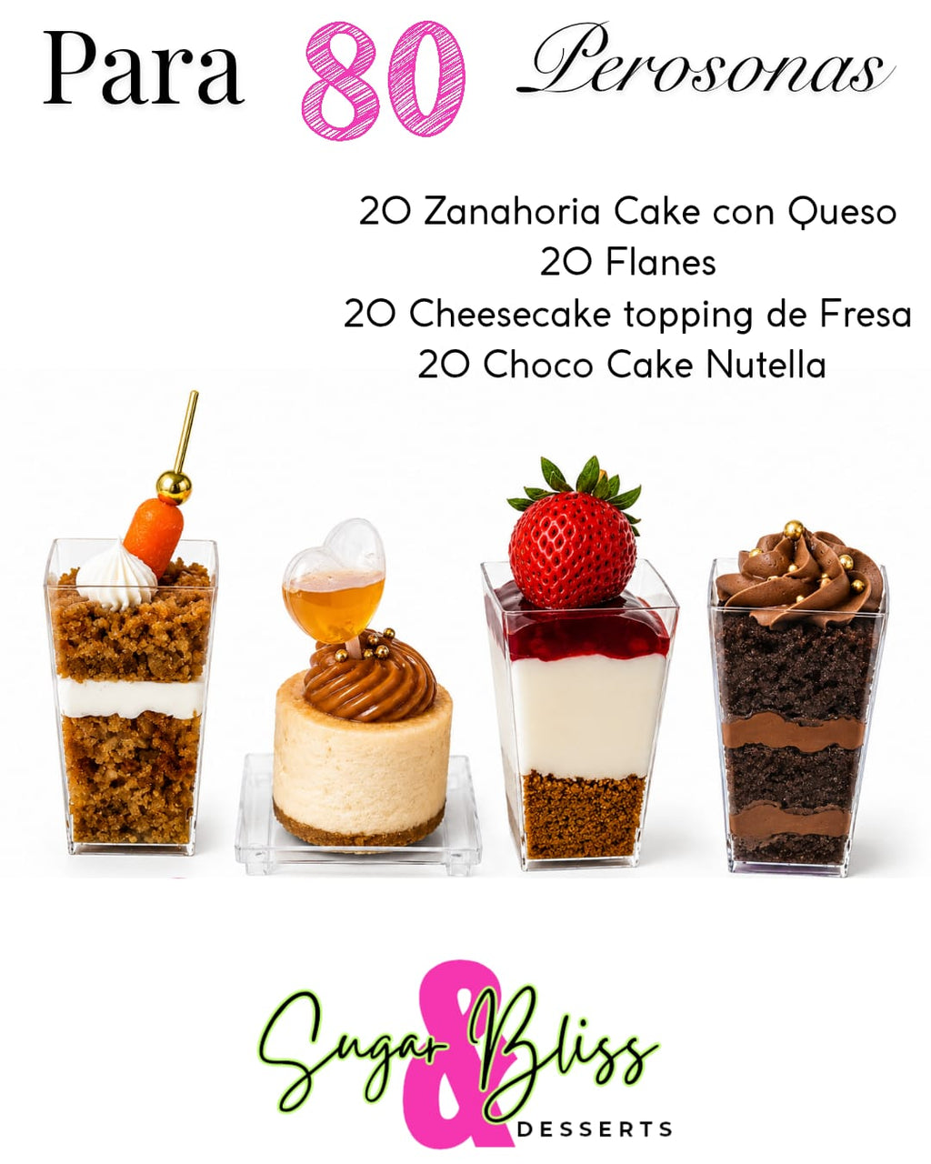 Mesa de Postres para 80 personas
