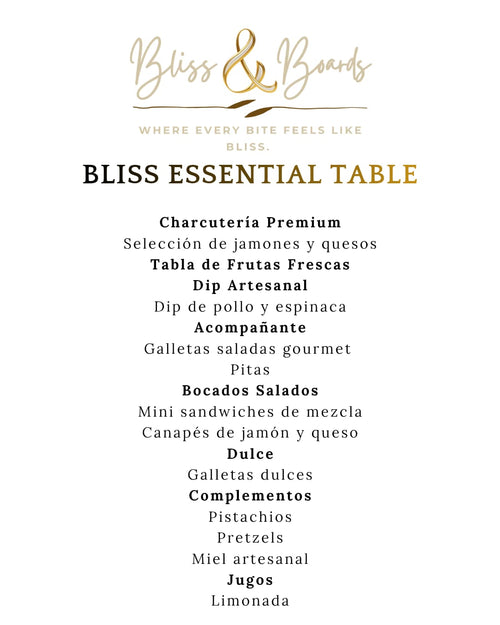 Bliss & Boards Essential Table